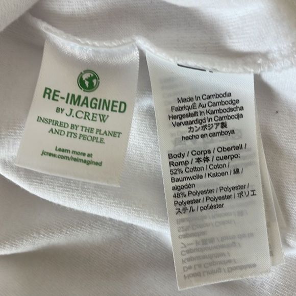 J. Crew white terry pull on hoodie size women’s XL - Picture 5 of 5